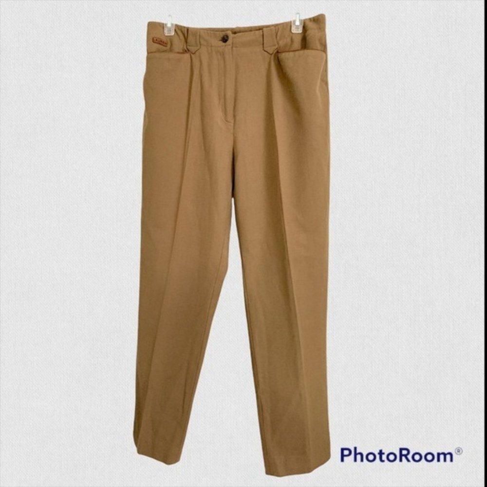 Lauren Ralph Lauren Vintage equestrian crest buttons Tan Trouser size 10P